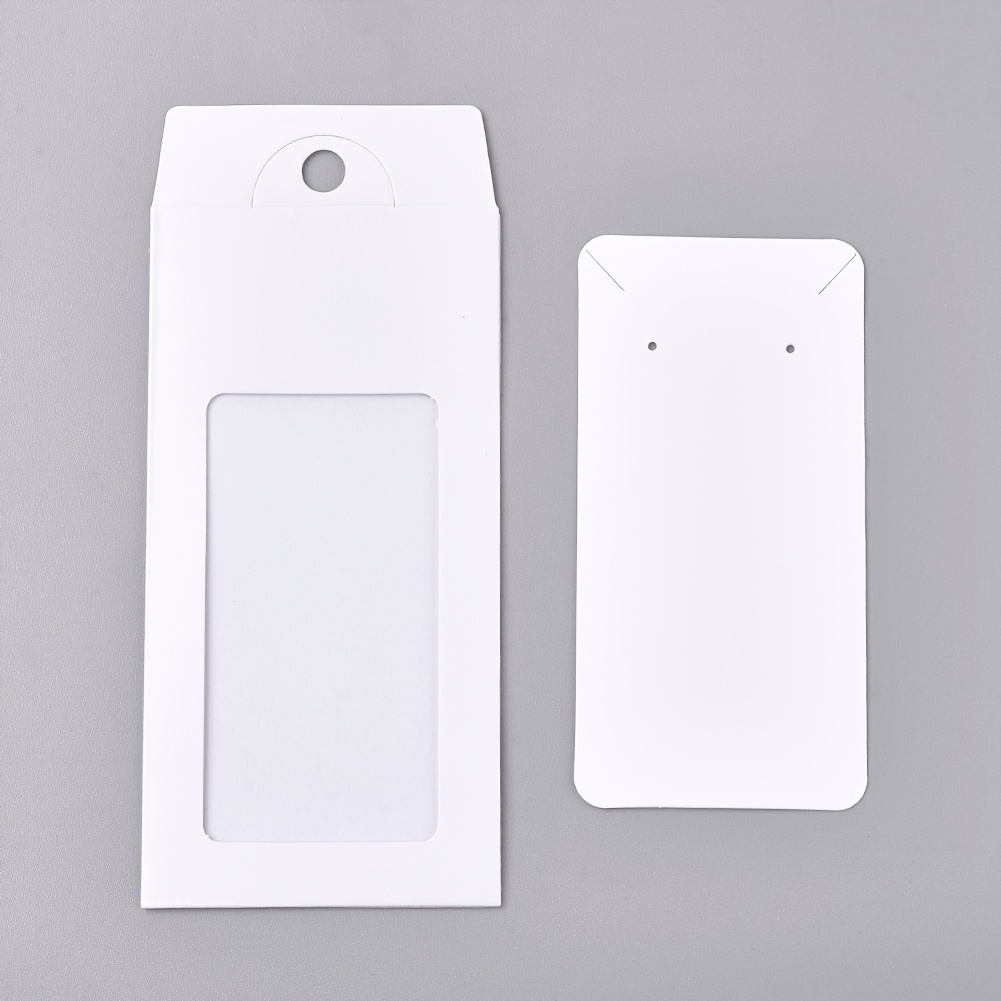 5 Paper Jewelry Gift Boxes with Transparent Windows